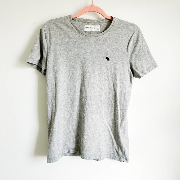 Abercrombie & Fitch Gray Soft A&F Tee Shirt sz Small - Picture 1 of 5